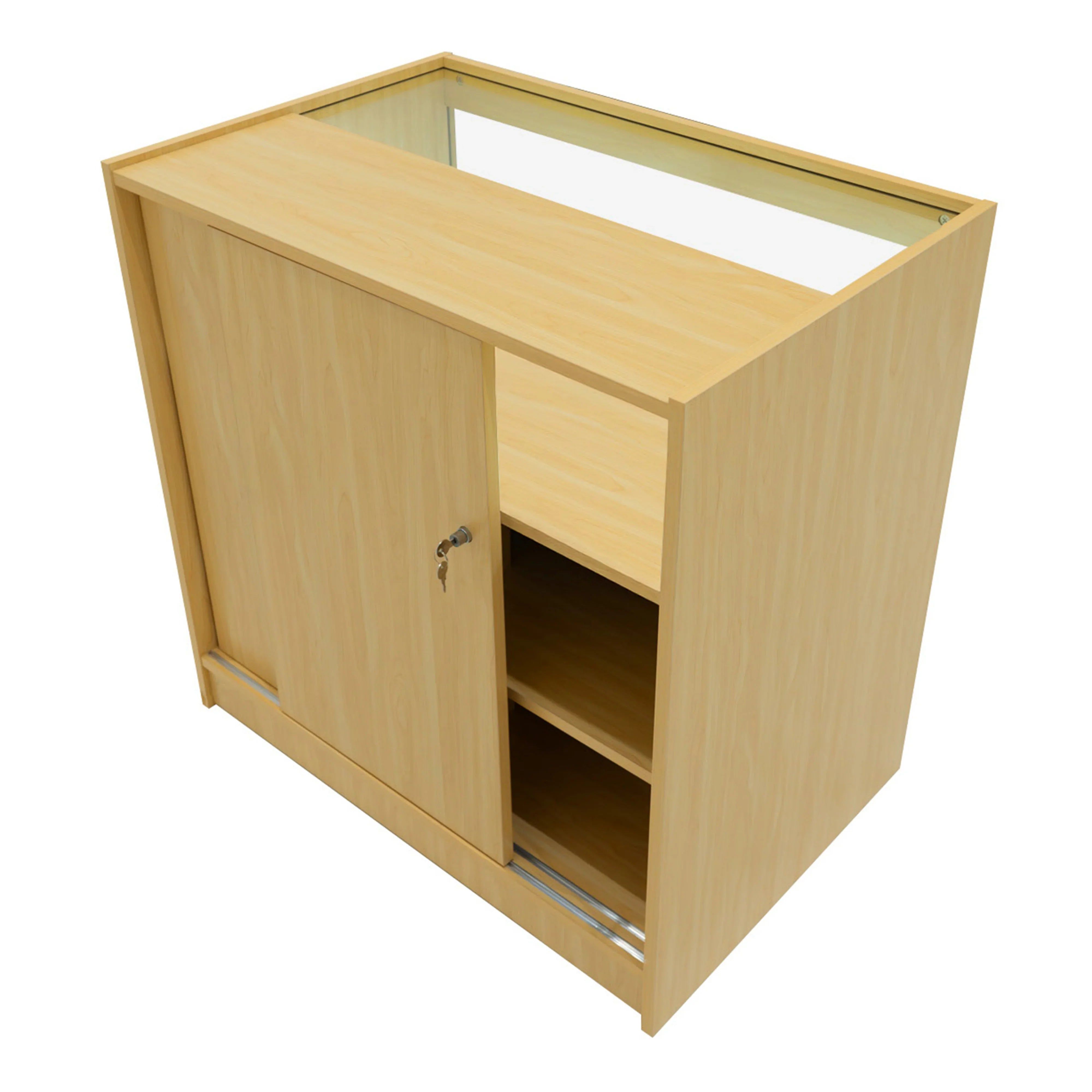 Monstershop Gravity Led Shop Counter Set B900, C900, & - Maple In Beige
