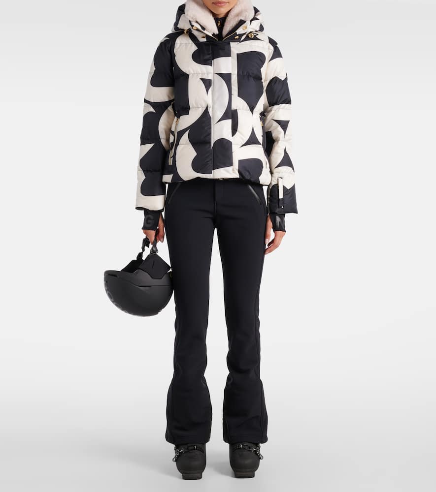 Maja printed down ski jacket