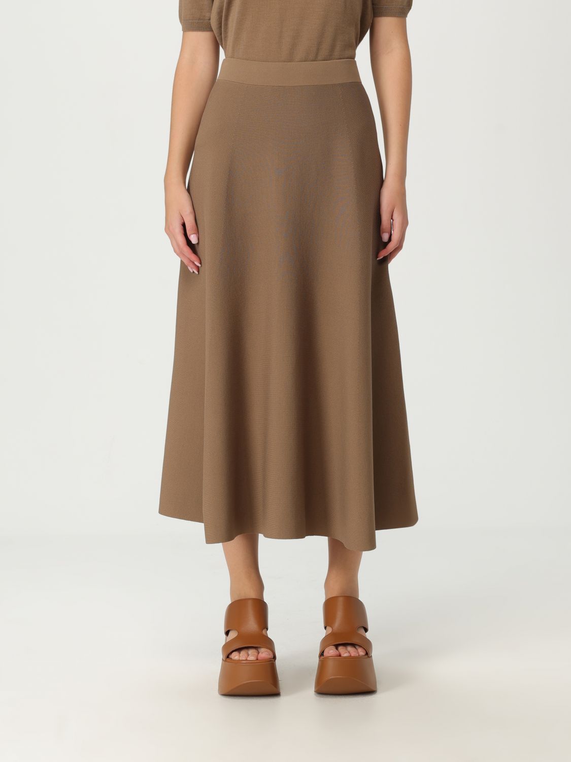 Skirt Woman color Brown