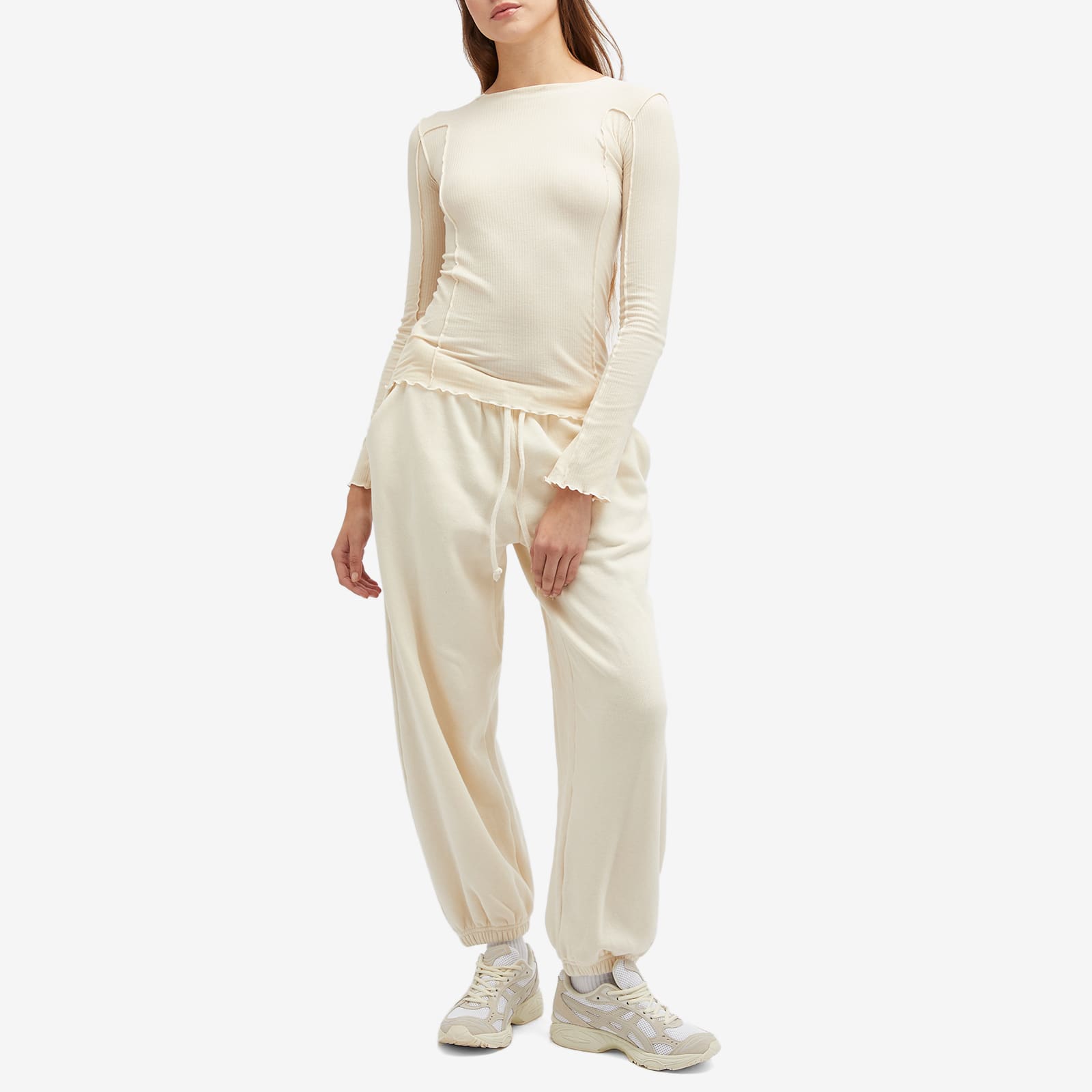 Women's Omato Long Sleeve Top in Off White