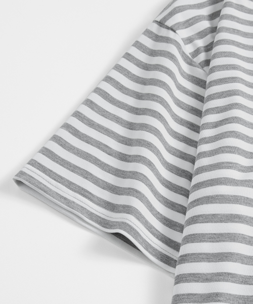 Oversized 1:1 Stripe Short Sleeve T-Shirt