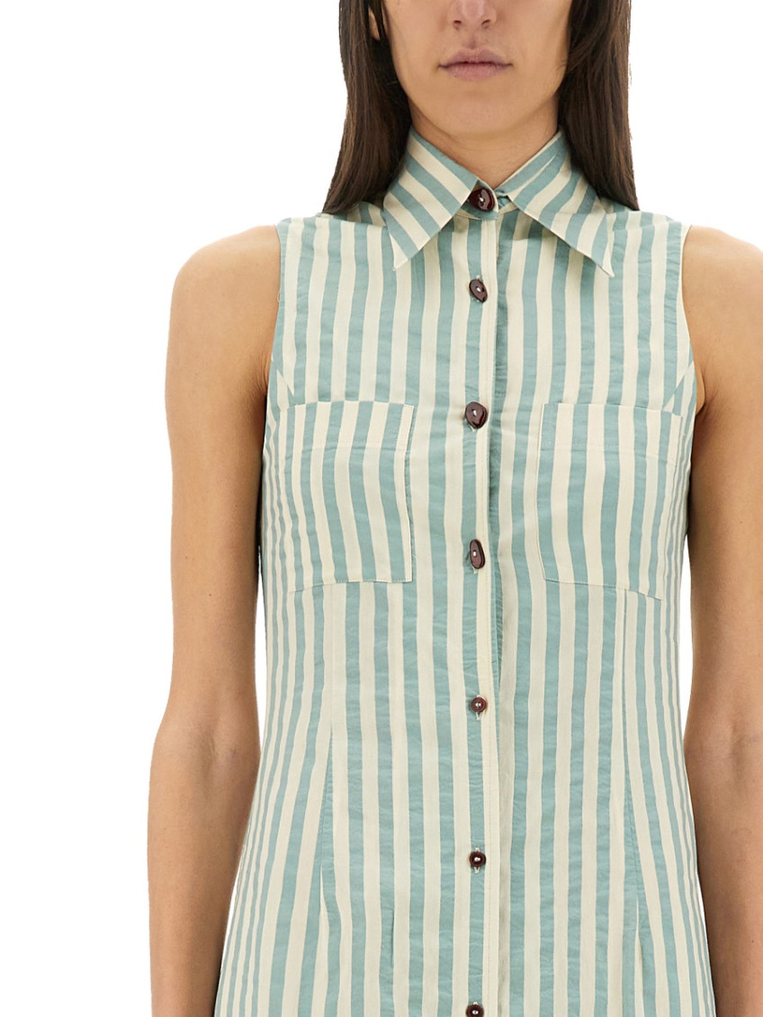 Colorful Stripes Chemisier Dress
