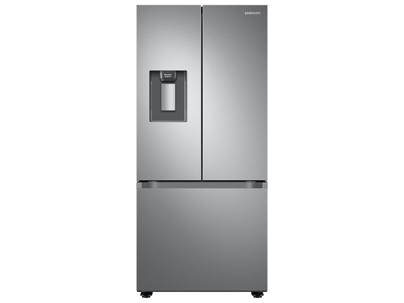 22 cu. ft. Smart 3-Door French Door Refrigerator with External Water Dispenser in Silver(RF22A4221SR/AA)