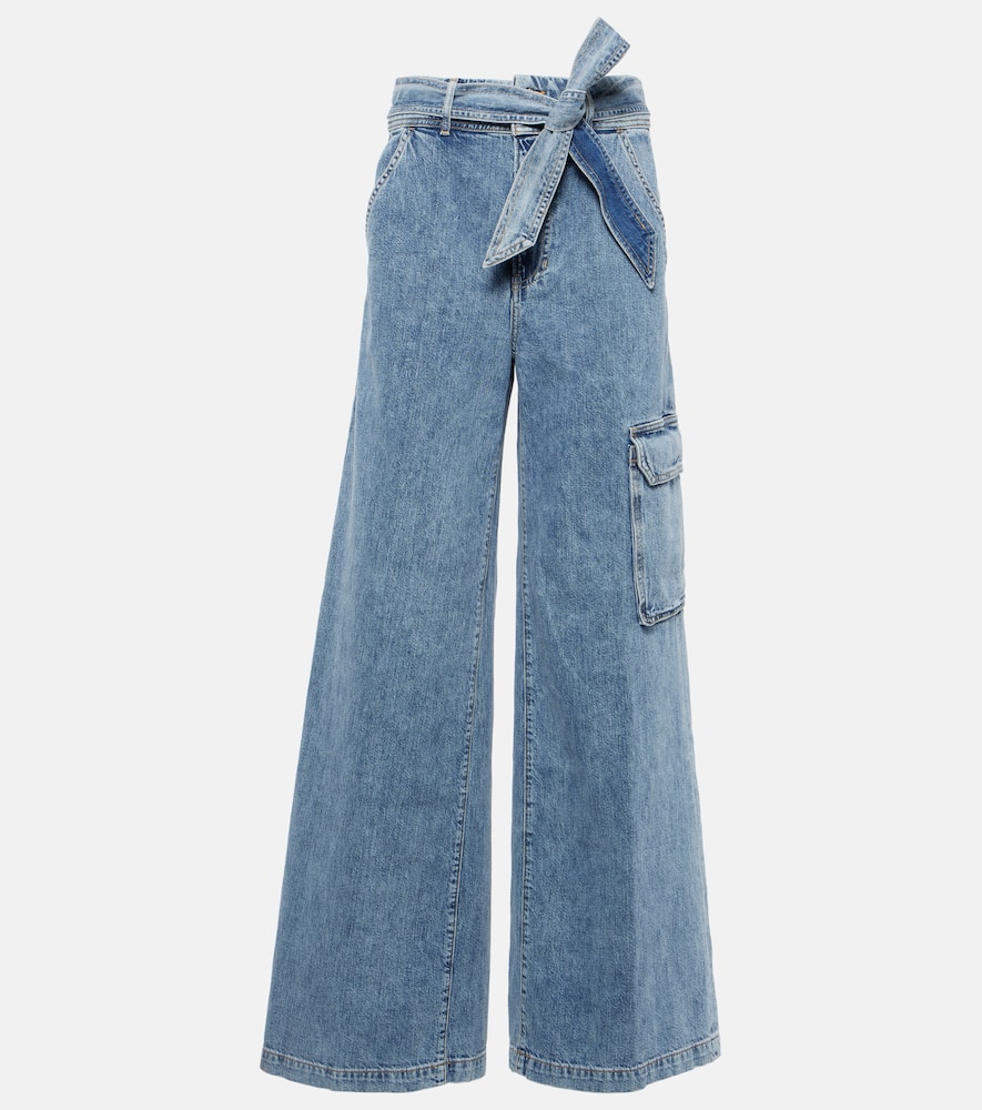 Veronica Beard Belisa high-rise cargo jeans