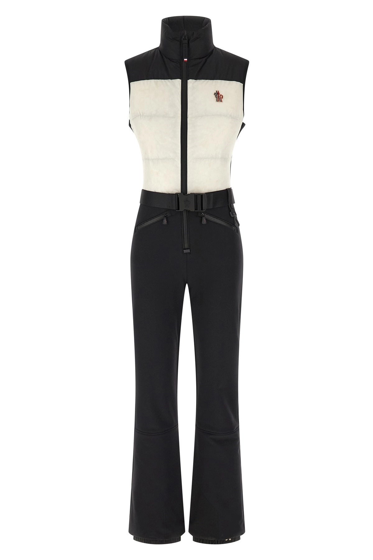 Water-Resistant Look Zip Closure Coat with Detachable Belt - Size S