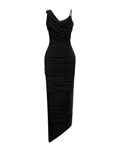 Woman Maxi dress Black Size 10 Viscose, Elastane