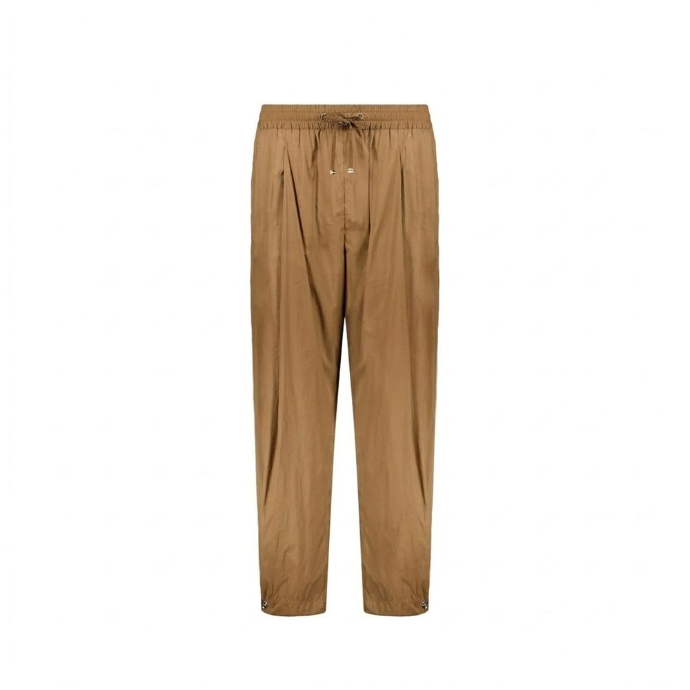 Nylon-Elastane Trousers — Brown