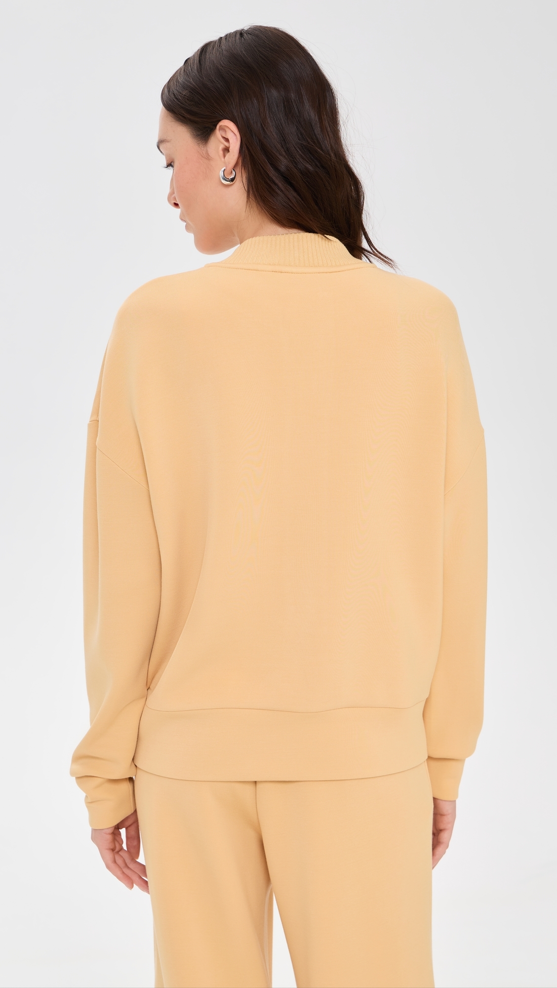 Reena Button Front Sweatshirt Sahara Sun