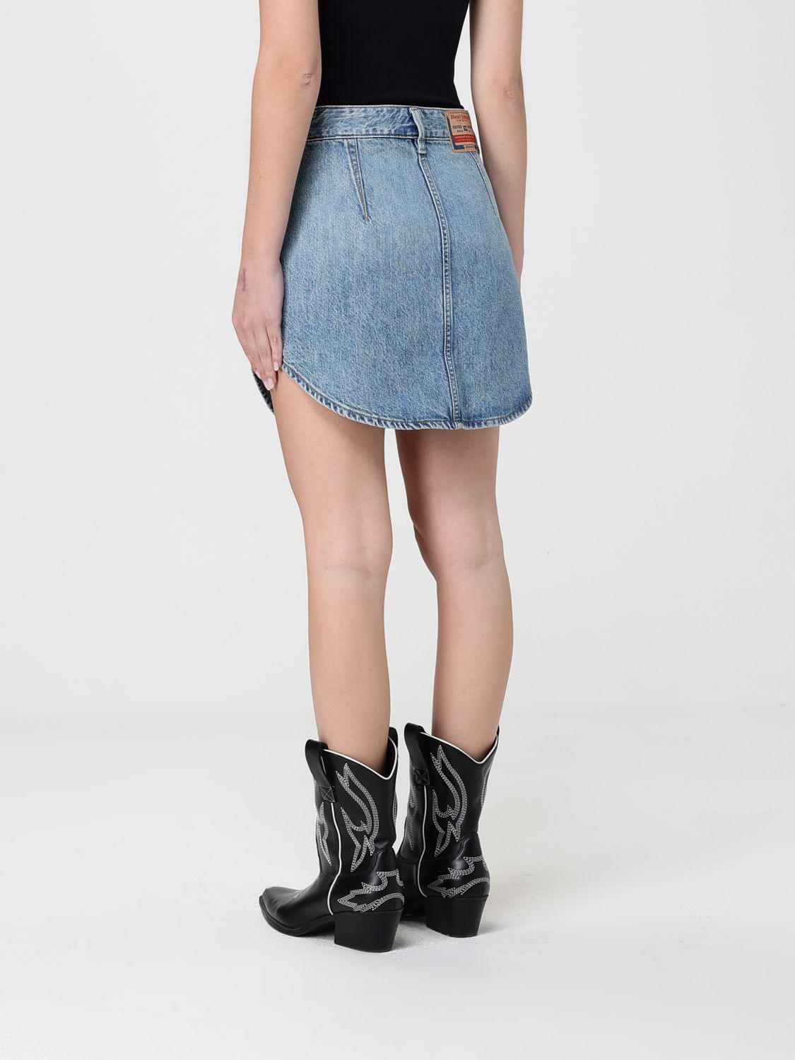 Skirt Woman color Stone Washed