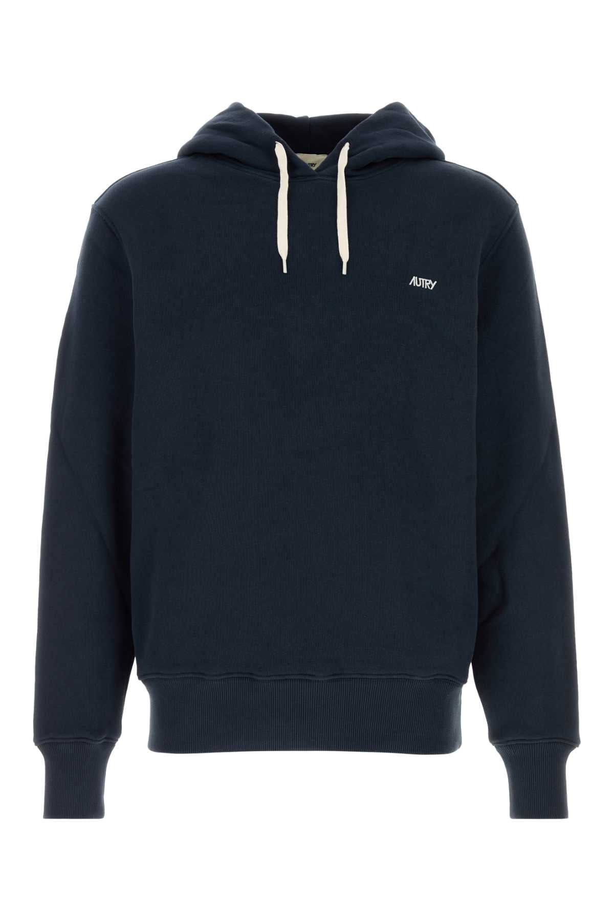 Cotton Hoodie — Navy