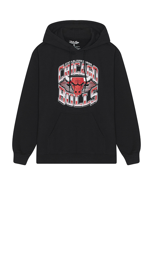 Junk food sudadera bulls chrome lines en color negro XL/1X también en L, M