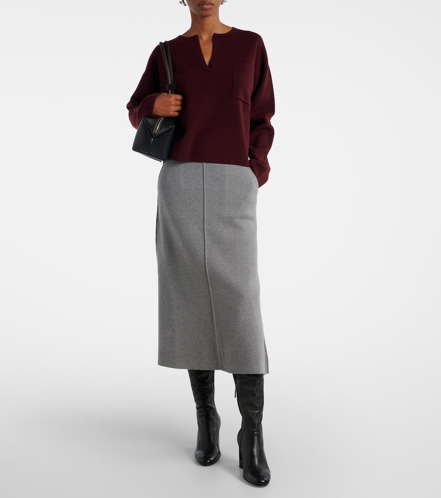 Vortice midi skirt