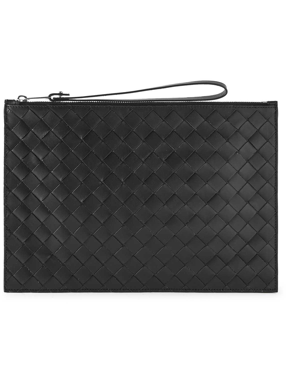 Intrecciato Leather Pouch