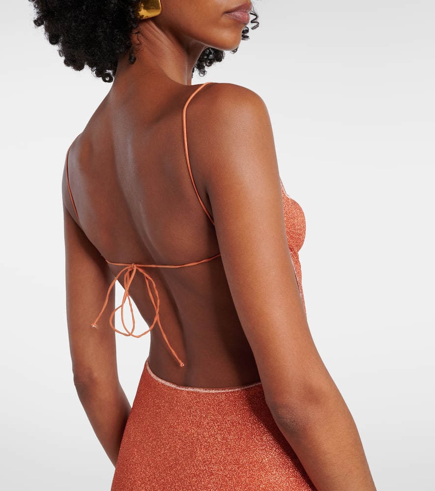Oséree Lumière open-back midi dress