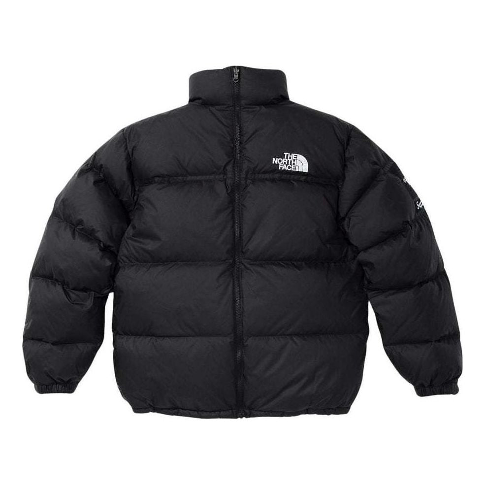 X The North Face Split Nuptse Jacket 'Black White'