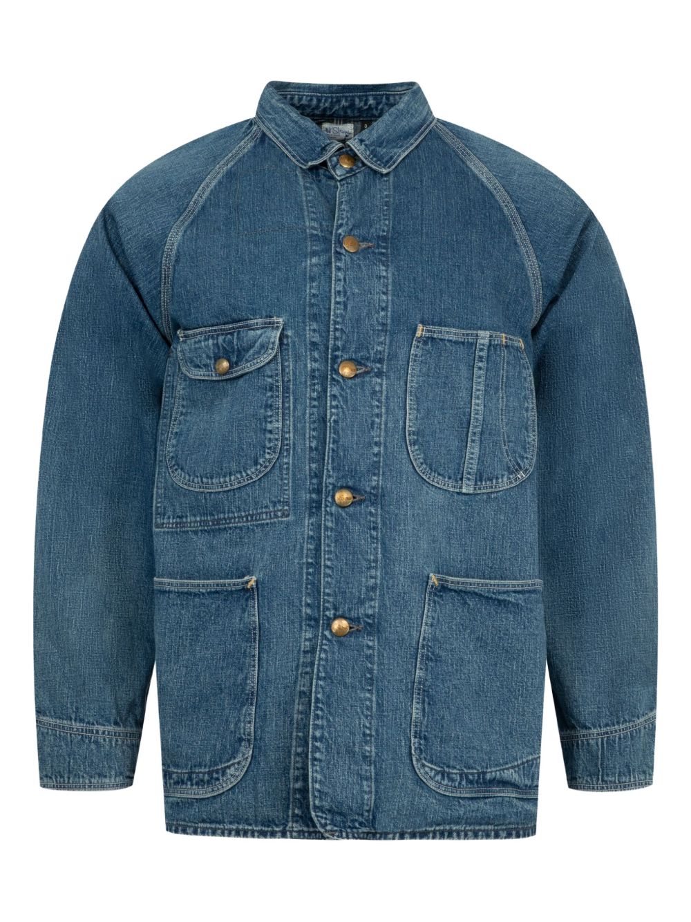 1950'S Coverall patch pockets denim jacket - Blue