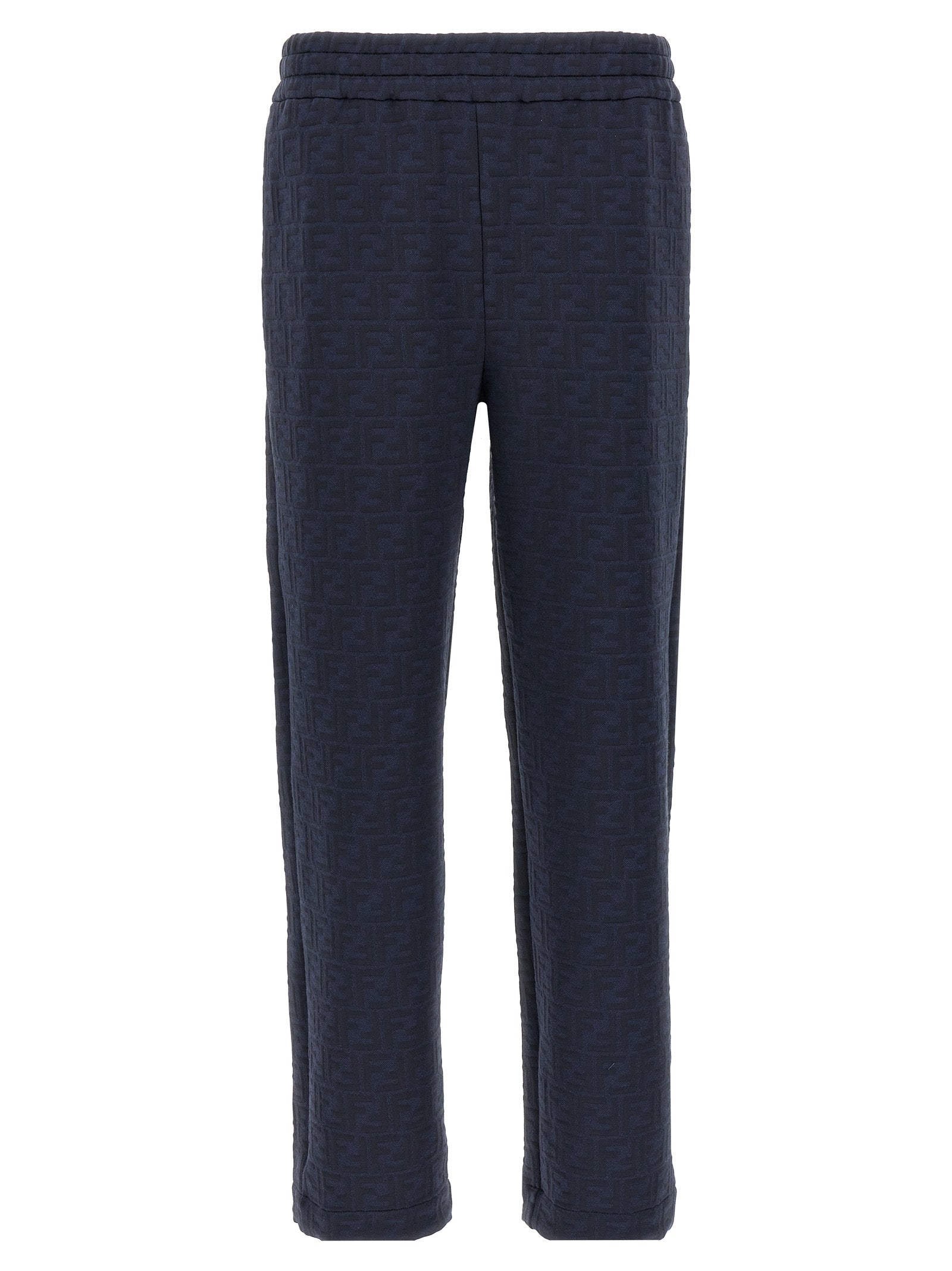 FF Monogram Jacquard Joggers — Navy