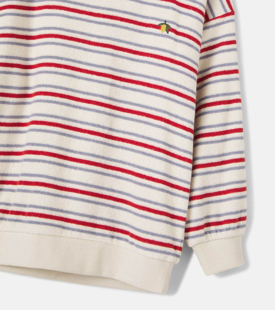 Konges Sløjd Itty striped cotton-blend terry sweatshirt
