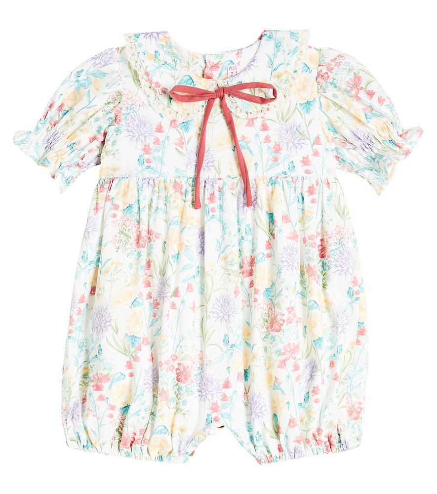 Baby Eloisa printed cotton playsuit