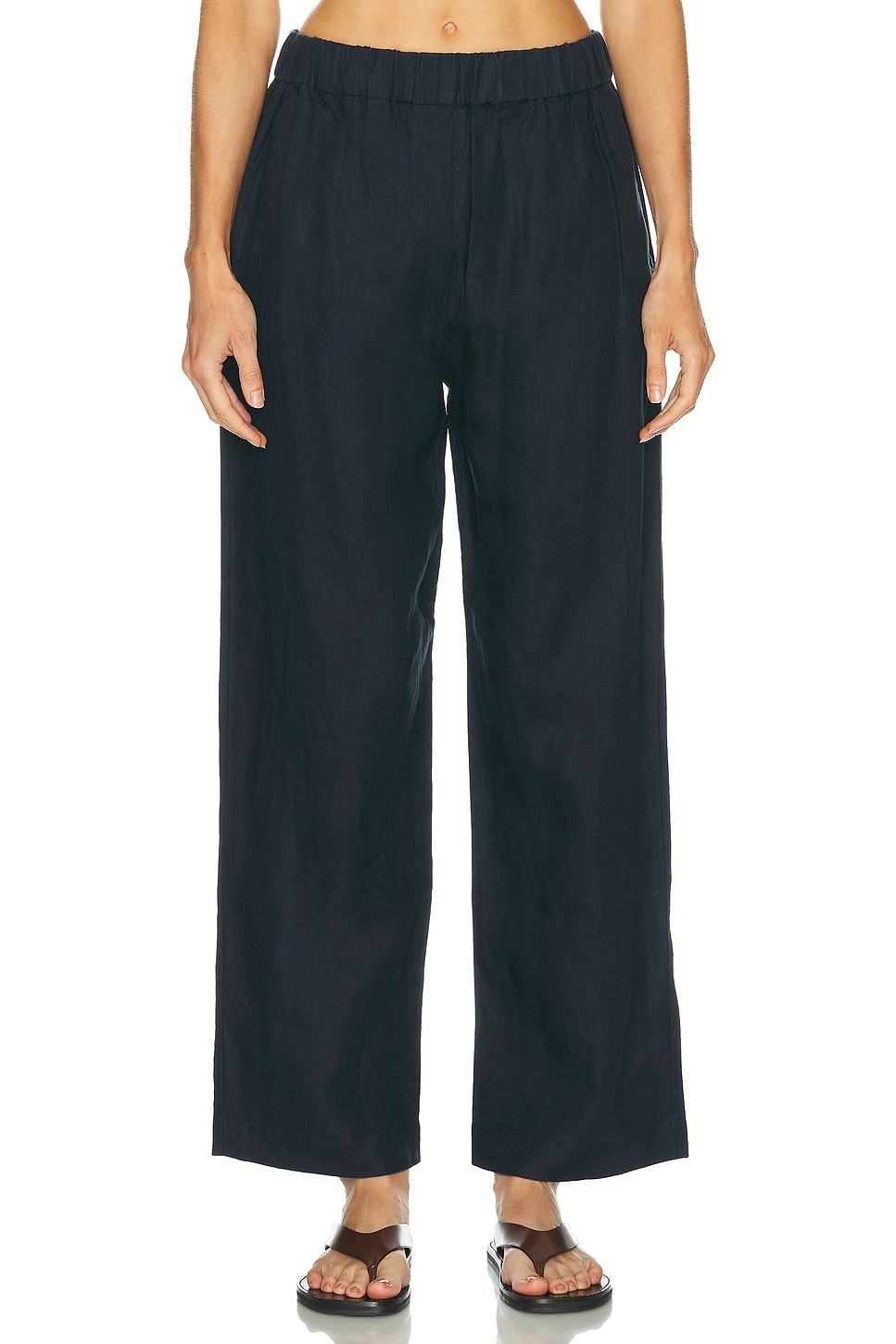 Jenni Kayne Logan Linen Pant in Navy
