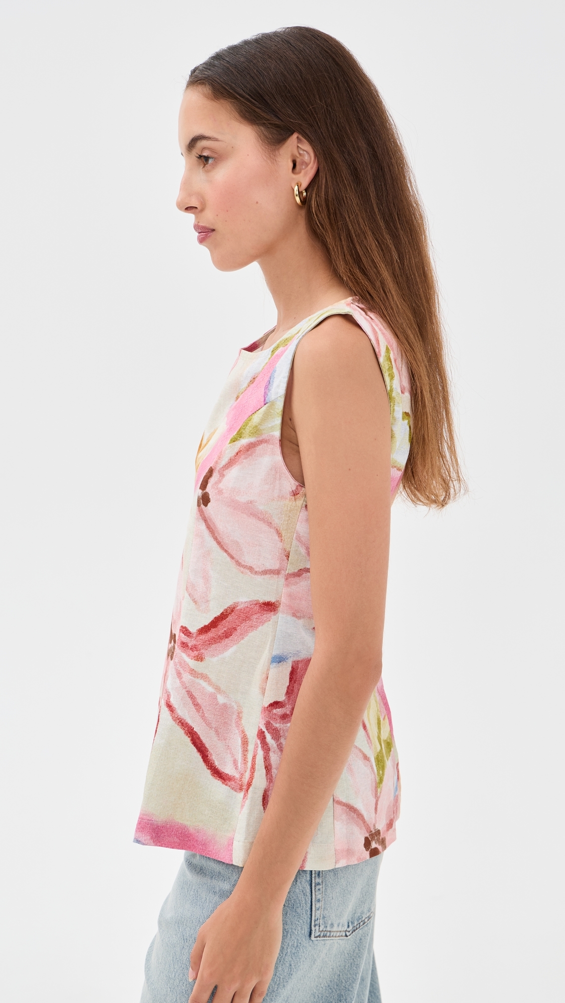 Gardenia Top Print