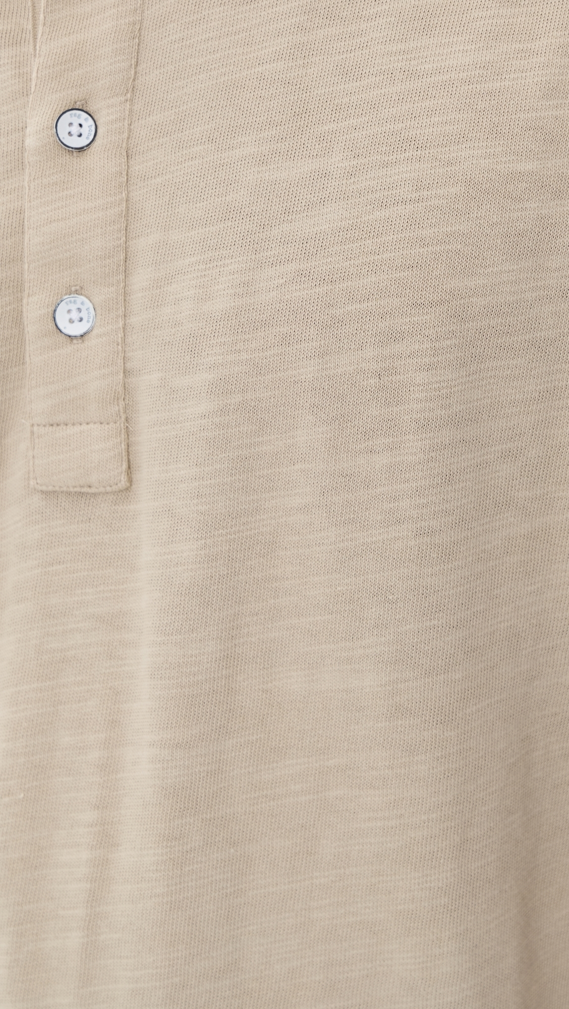Classic Flame Short Sleeve Henley Tee Taupe