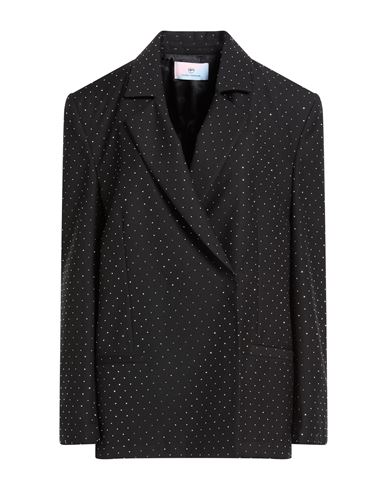 Woman Blazer Black Size 4 Polyester, Viscose