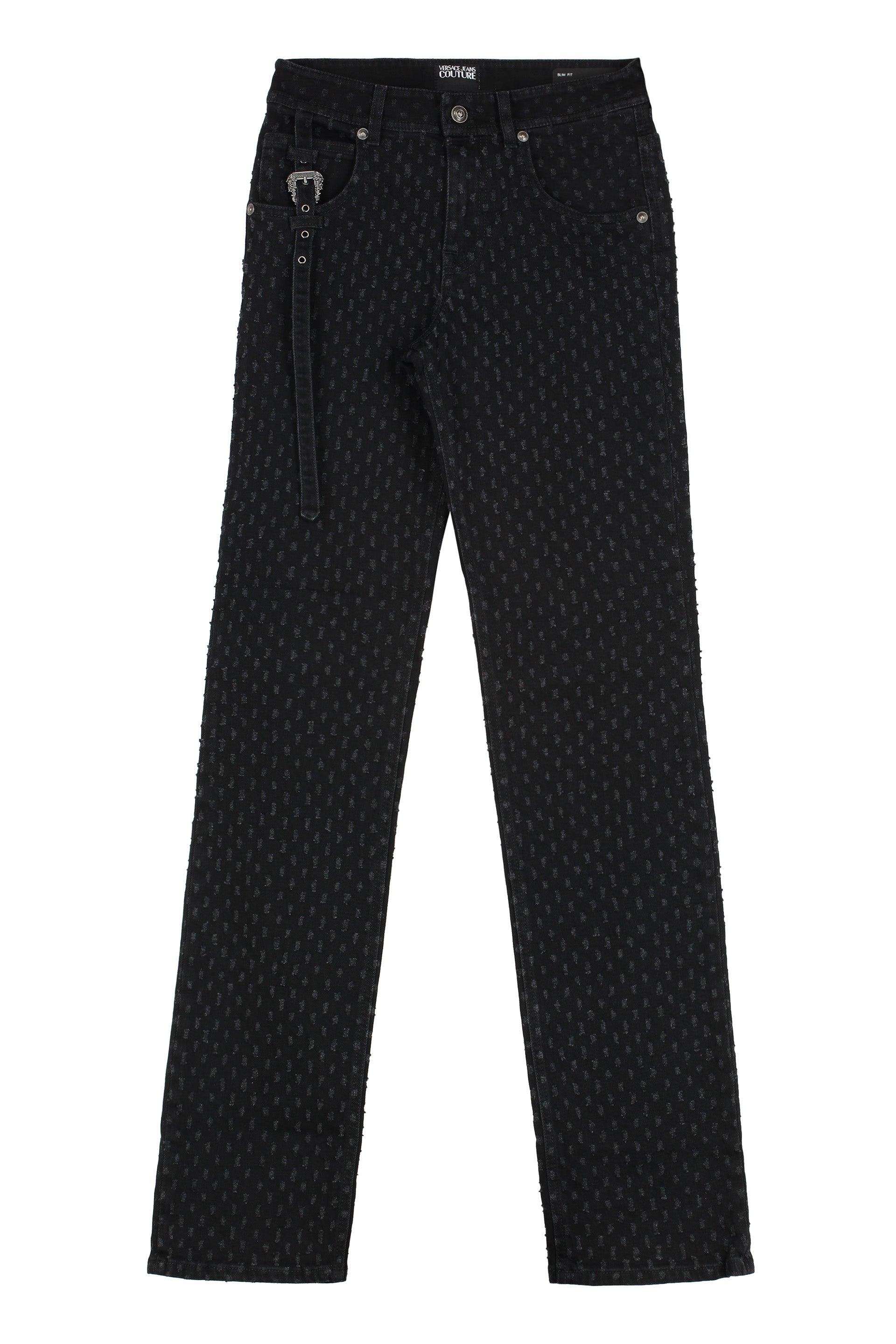 High-Rise Slim Fit Distressed Jeans for Women