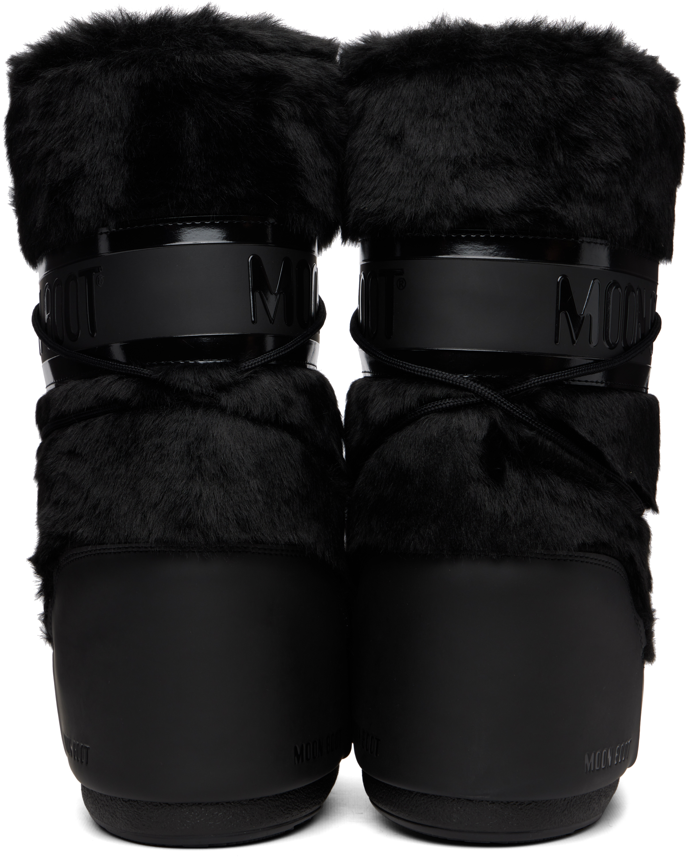 Black Icon Faux-Fur Boots