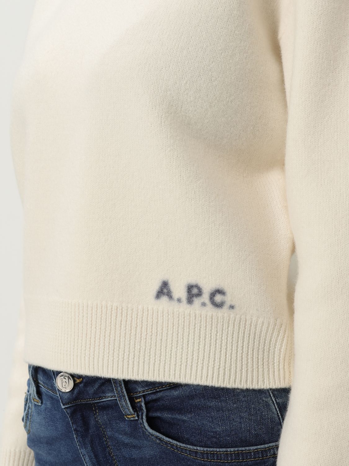 Sweater A. P.C. Woman color Ecru