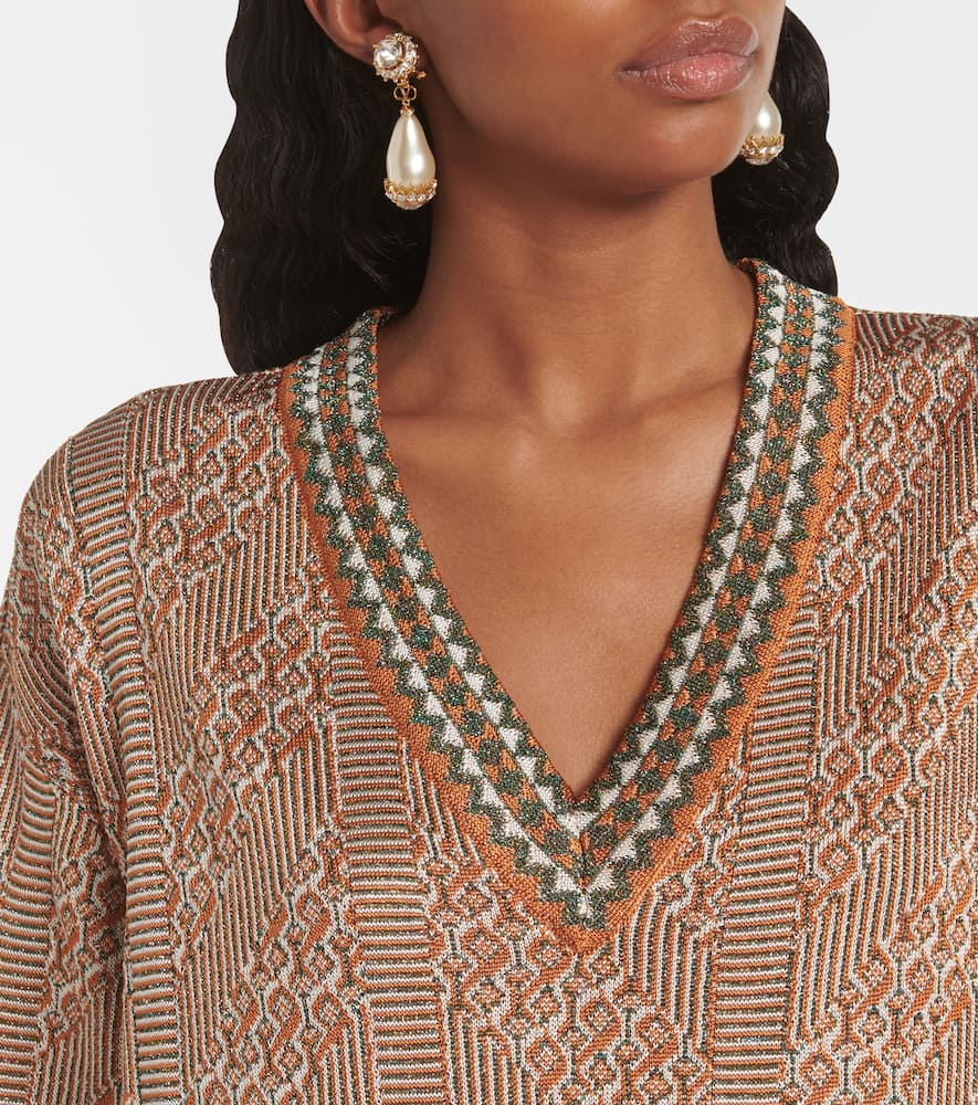 Lamé maxi dress