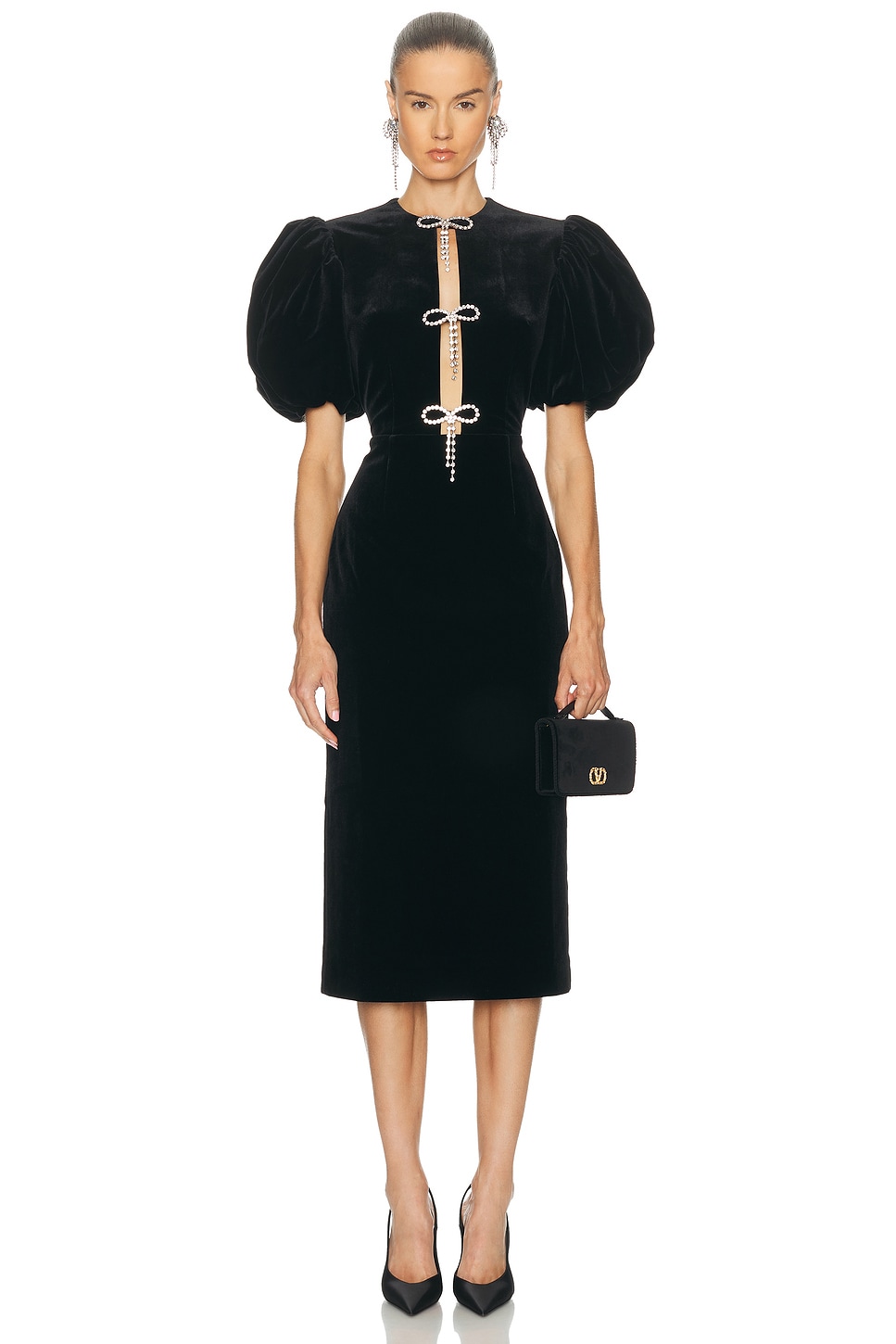 MARIANNA SENCHINA Annette Dress in Black - Black. XS also in L