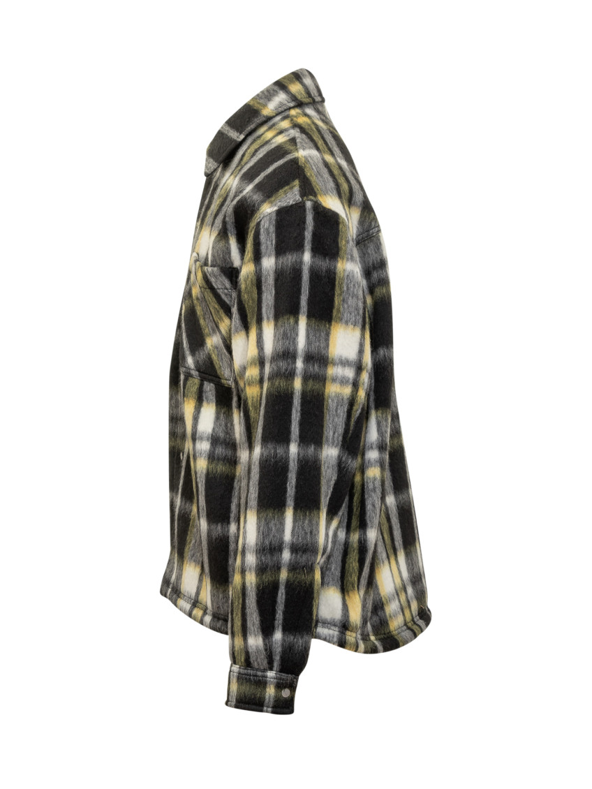 Wool Plaid Overshirt