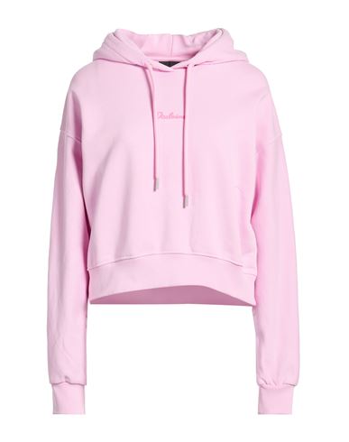 Woman Sweatshirt Pink Size L Cotton