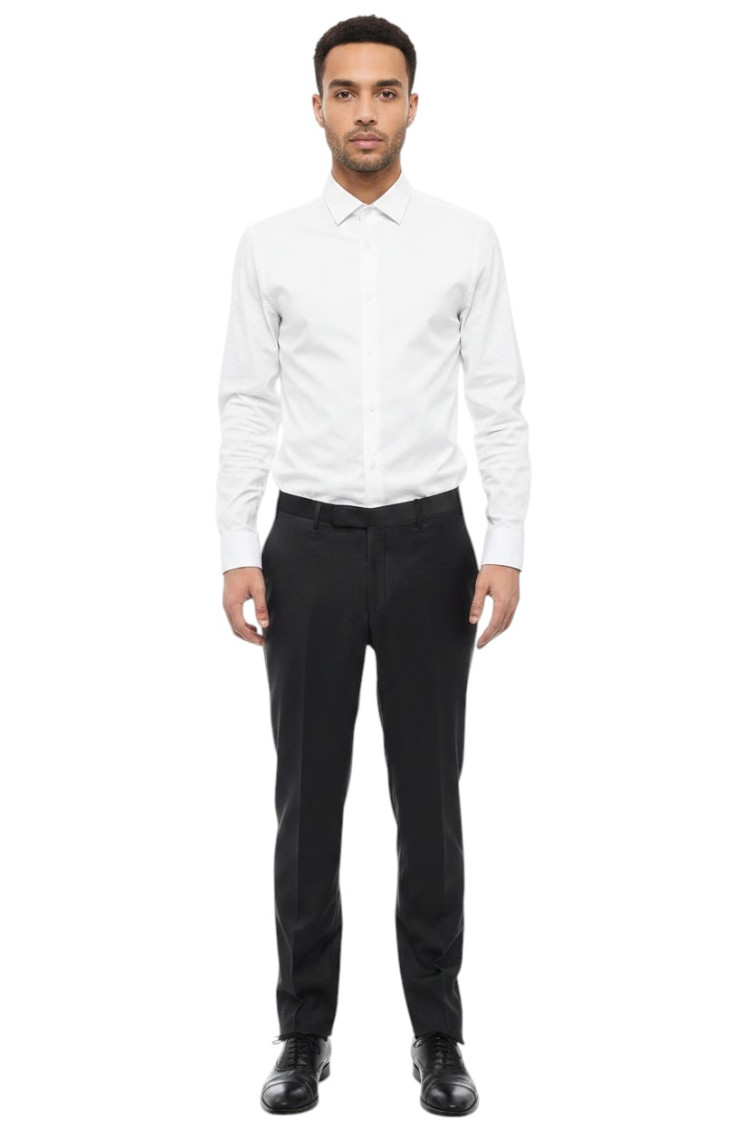 Dark Grey Tailored Trousers