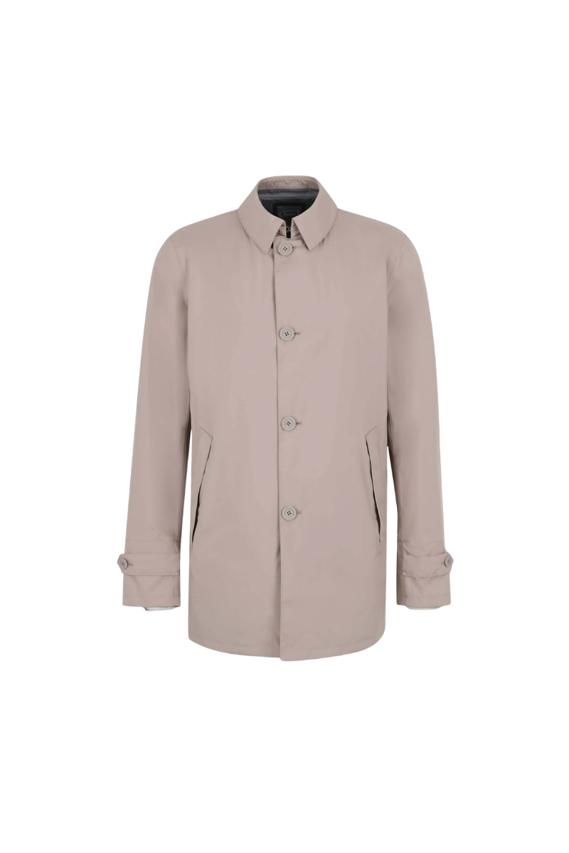 Polyester Coat — Beige