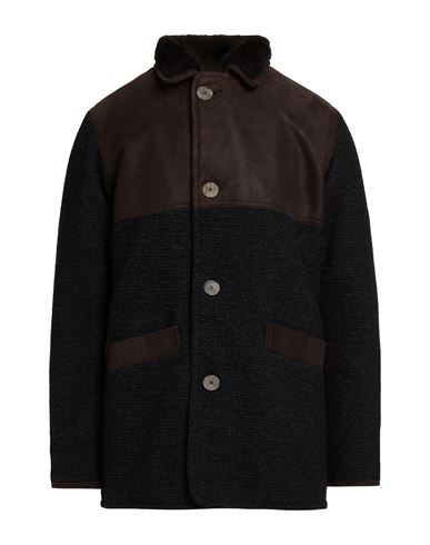 Man Coat Charcoal Size XXL Wool, Polyamide, Acrylic, Polyester, Mohair wool