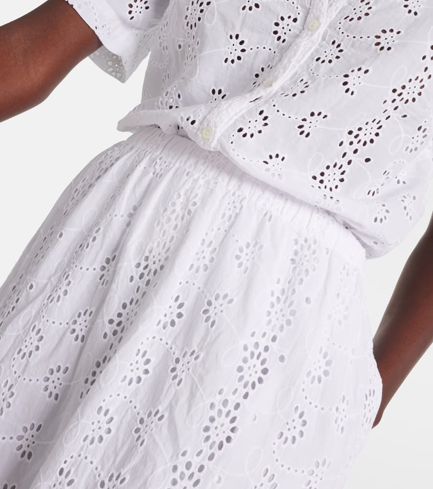 Amelia cotton midi skirt