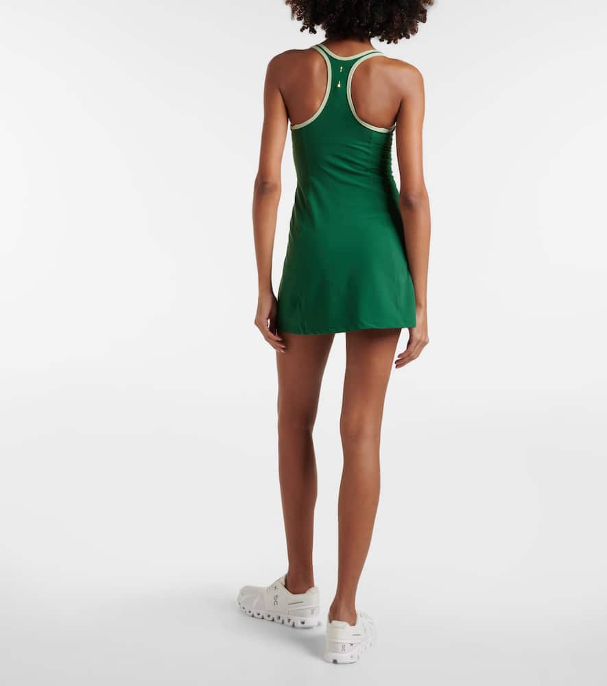 The Upside Oxford racerback tennis dress