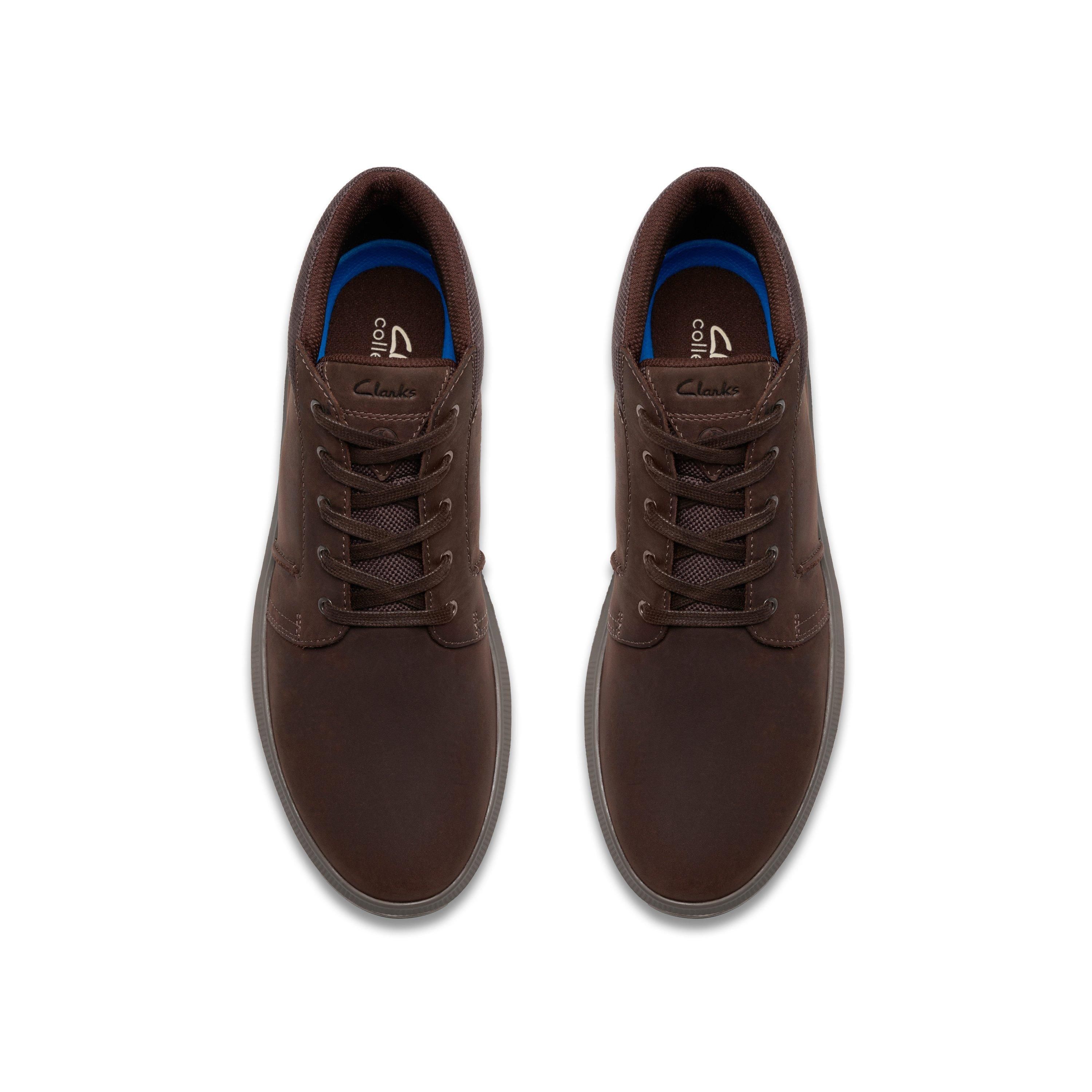 Clarks Brodin Mid Dark Brown Leather Lace Up,ankle Boot