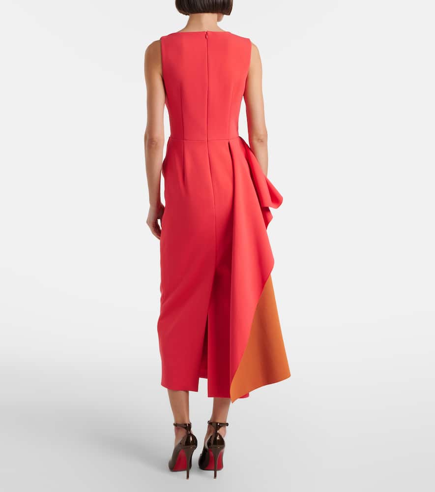 Calatrava crêpe midi dress