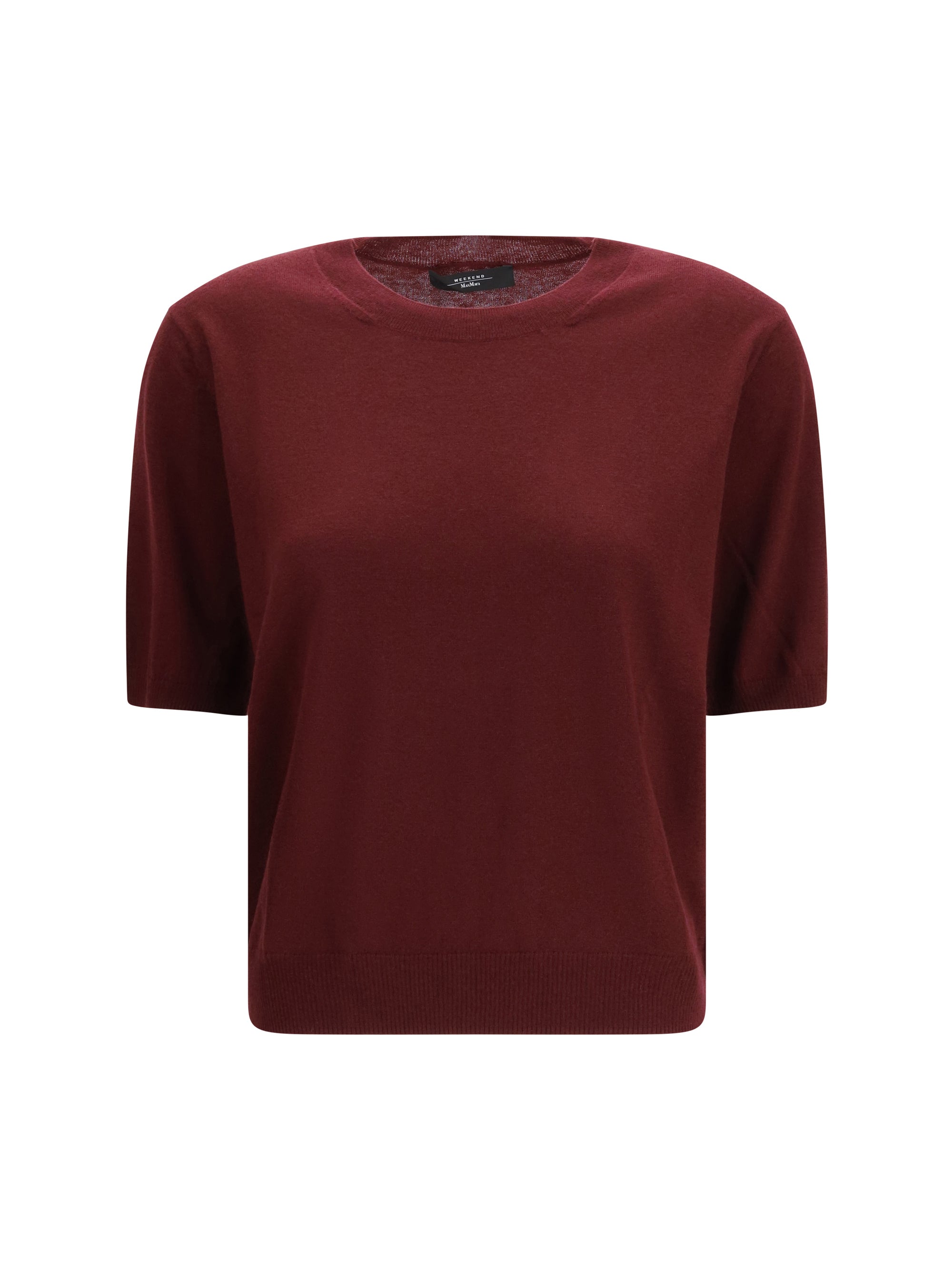 Wool Knit T-Shirt — Red