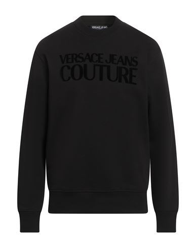 Man Sweatshirt Black Size L Cotton