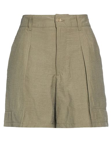 Woman Shorts & Bermuda Shorts Khaki Size 2 Lyocell, Polyamide