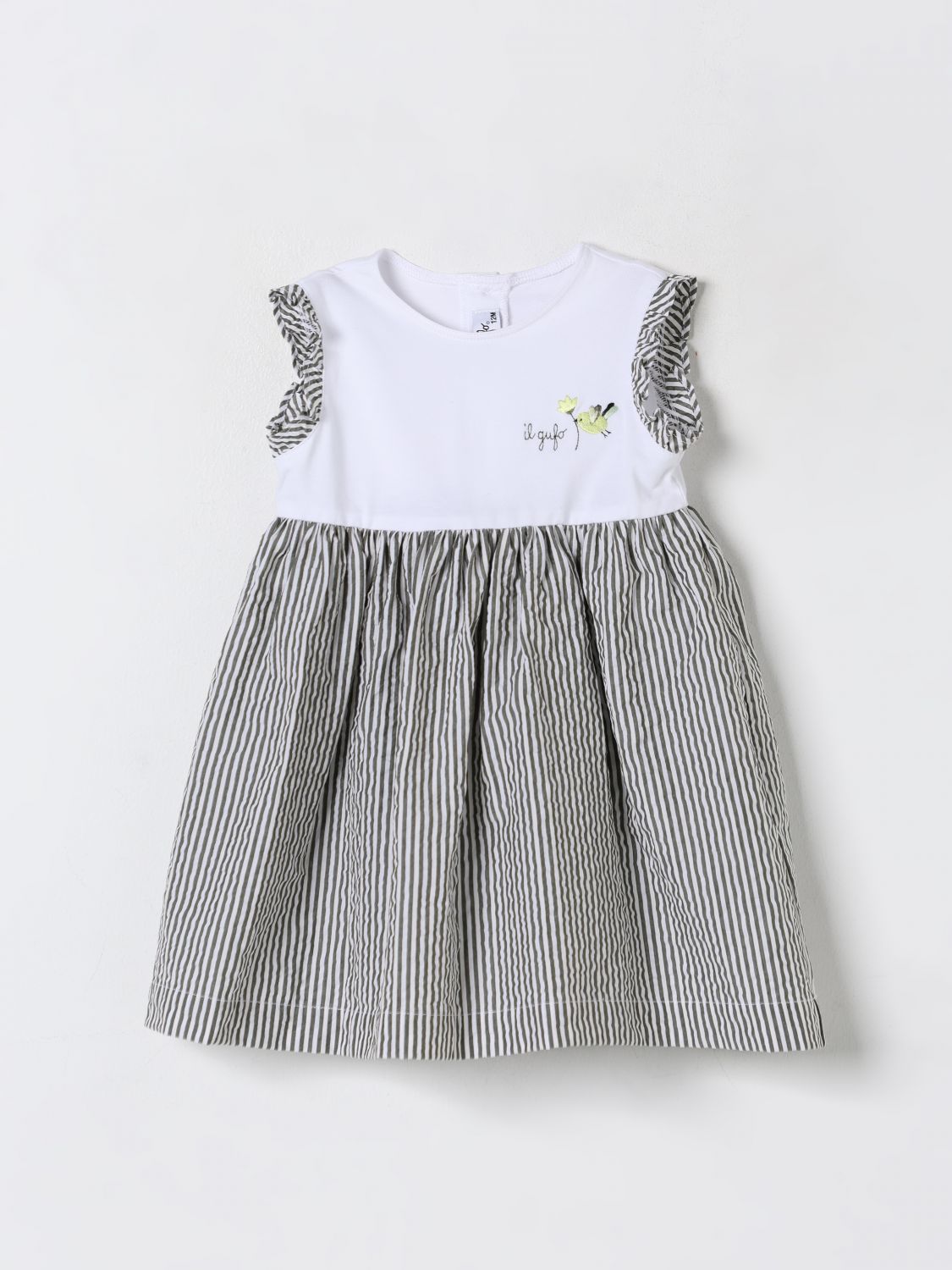 Romper IL GUFO Kids color Grass Green