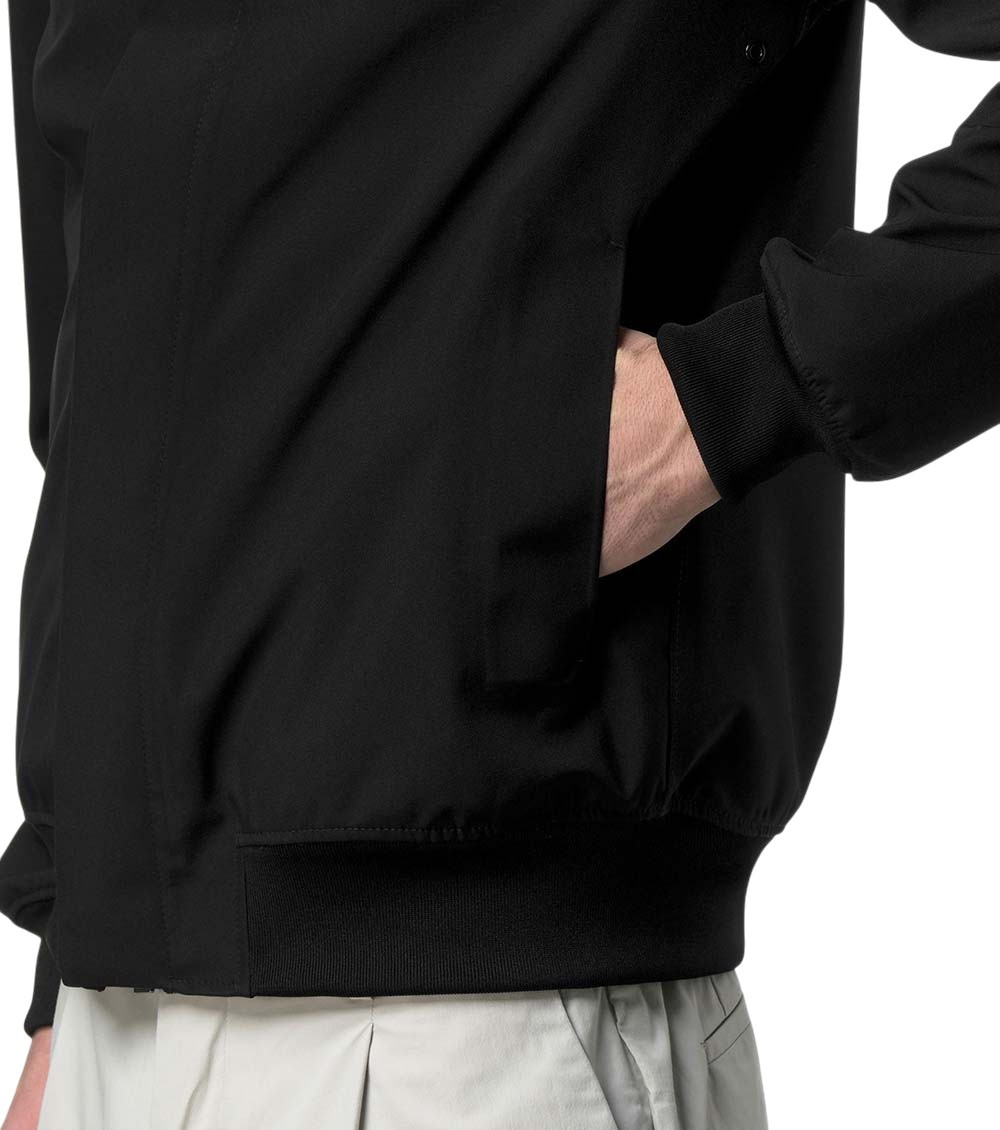 Black Logo Hood Jacket