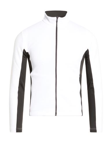 Woman Sweatshirt White Size L Polyester, Elastane