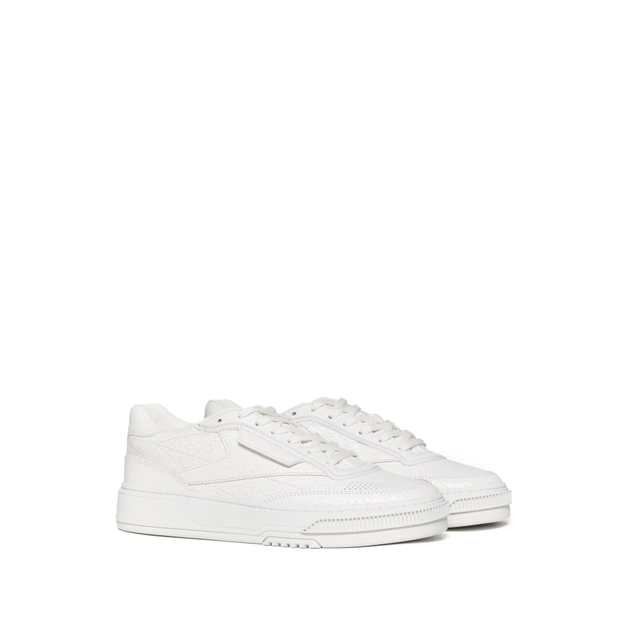 Club C LTD Cracked Leather Low-Top Sneakers