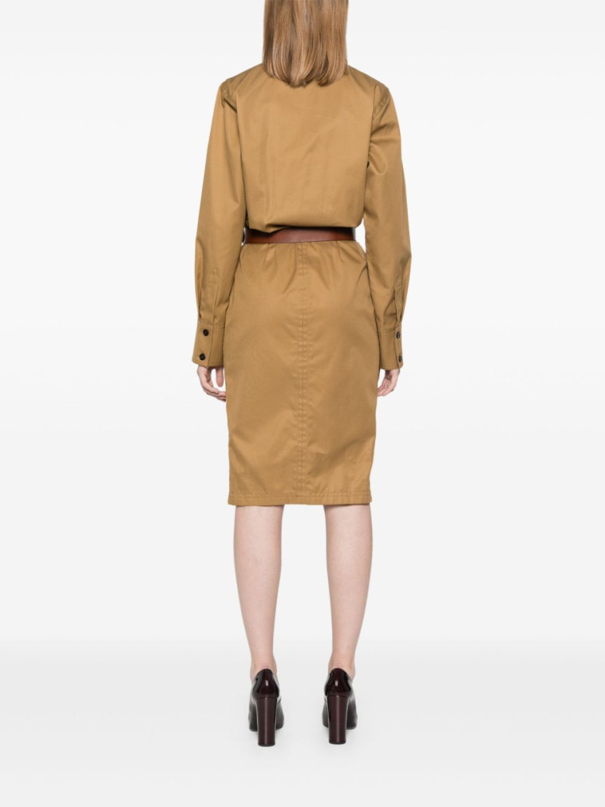 Belt Detail Midi Dress