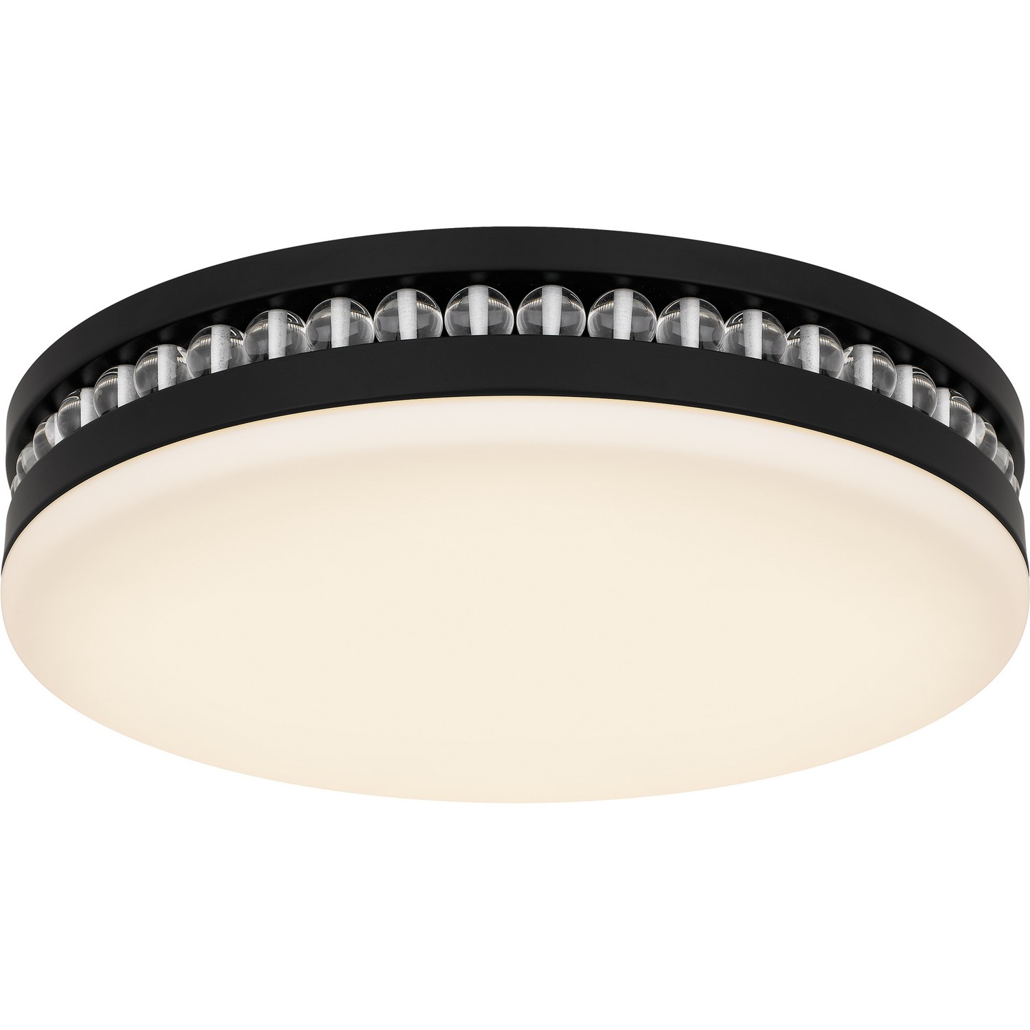 Matte Black LED Flush Mount from the Carey Collection